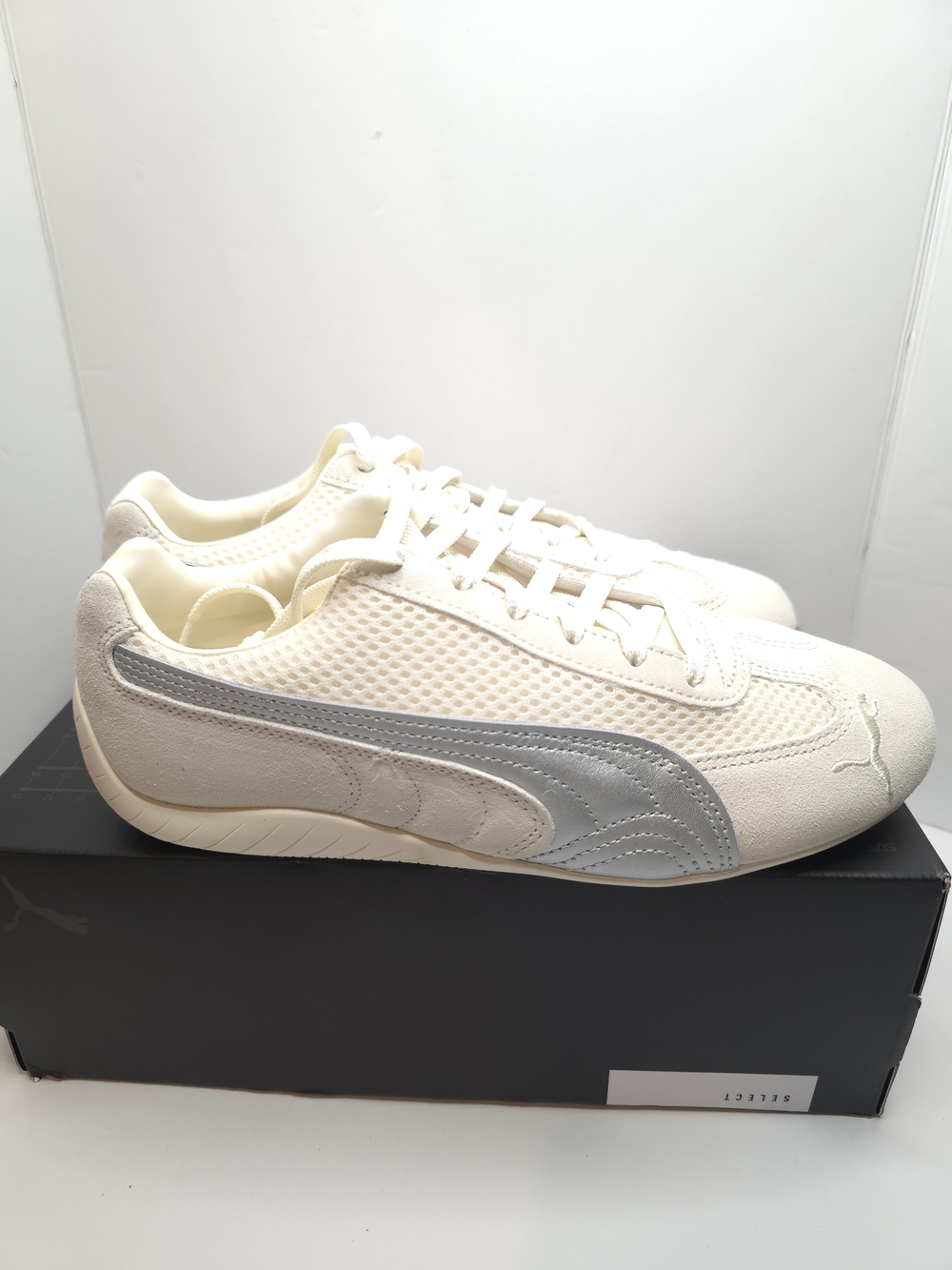 Puma Speedcat Premium sneakers  "Frosted Ivory/Matte Silver" Size 8W